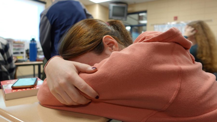 Students report not getting enough sleep to function well throughout the school day.
